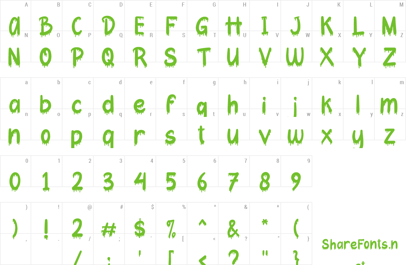 Font Halloween Park preview